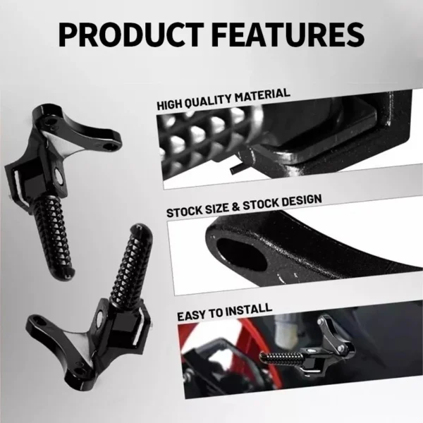 Rear Footrest with Exhaust Bracket