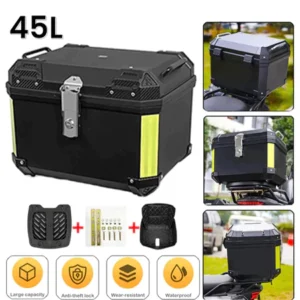 45L ABS TOP BOX ALUMINIUM LOCK COMBO SET