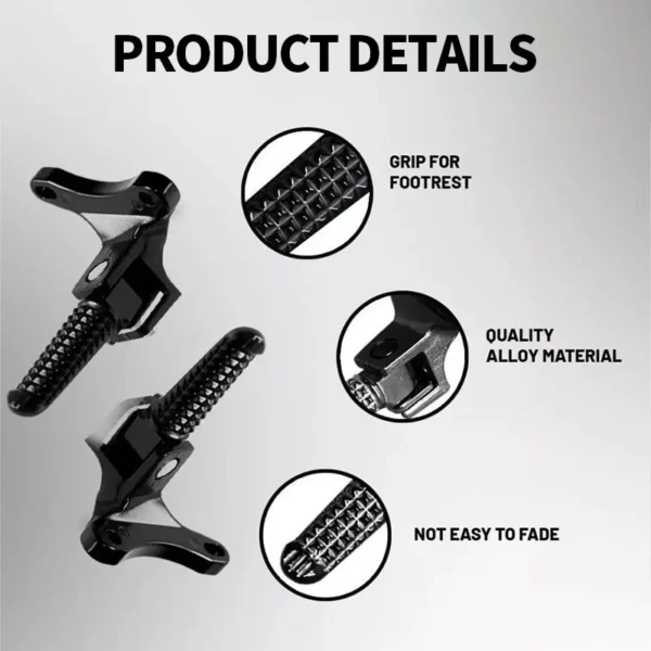 Rear Footrest with Exhaust Bracket