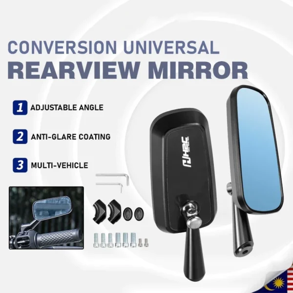 Universal Aluminum Alloy Rearview Mirror
