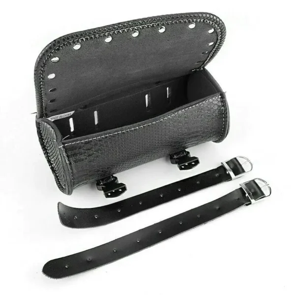 Motorcycle Fork Bag Leather Saddle