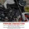 Black Motorcycle Radiator Side Panels Protector Cover Fairing For MT09 MT 09 MT 09 2017 2020 Parts