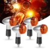Motorcycle Turn Signals Bullet Front Rear Lights For Honda Kawasaki