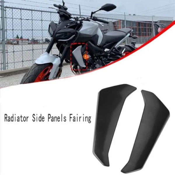 Black Motorcycle Radiator Side Panels Protector Cover Fairing For MT09 MT 09 MT 09 2017 2020 Parts